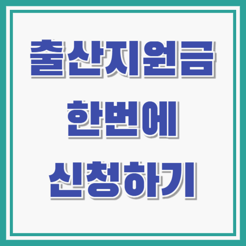 출산지원금 한번에 신청하기 : 첫만남이용권/부모급여/양육수당/아동수당/지역별 종류