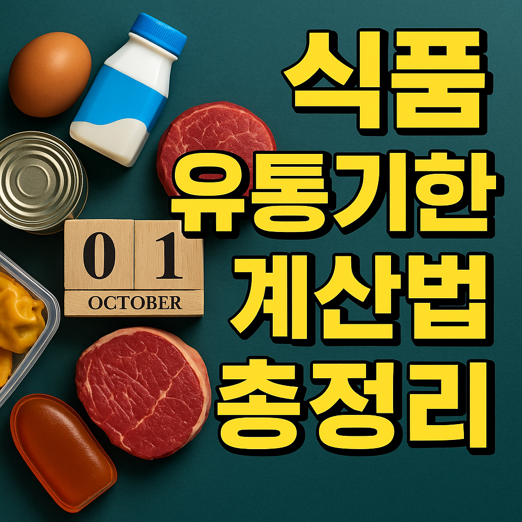 식품유통기한,소비기한계산법정리