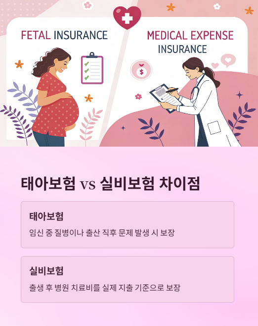 태아보험과 실비보험 차이점