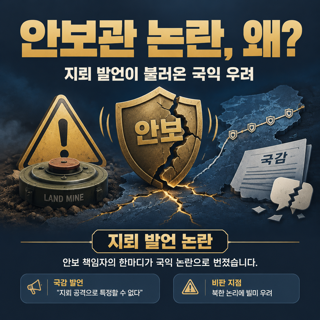 안보관 논란, 왜?