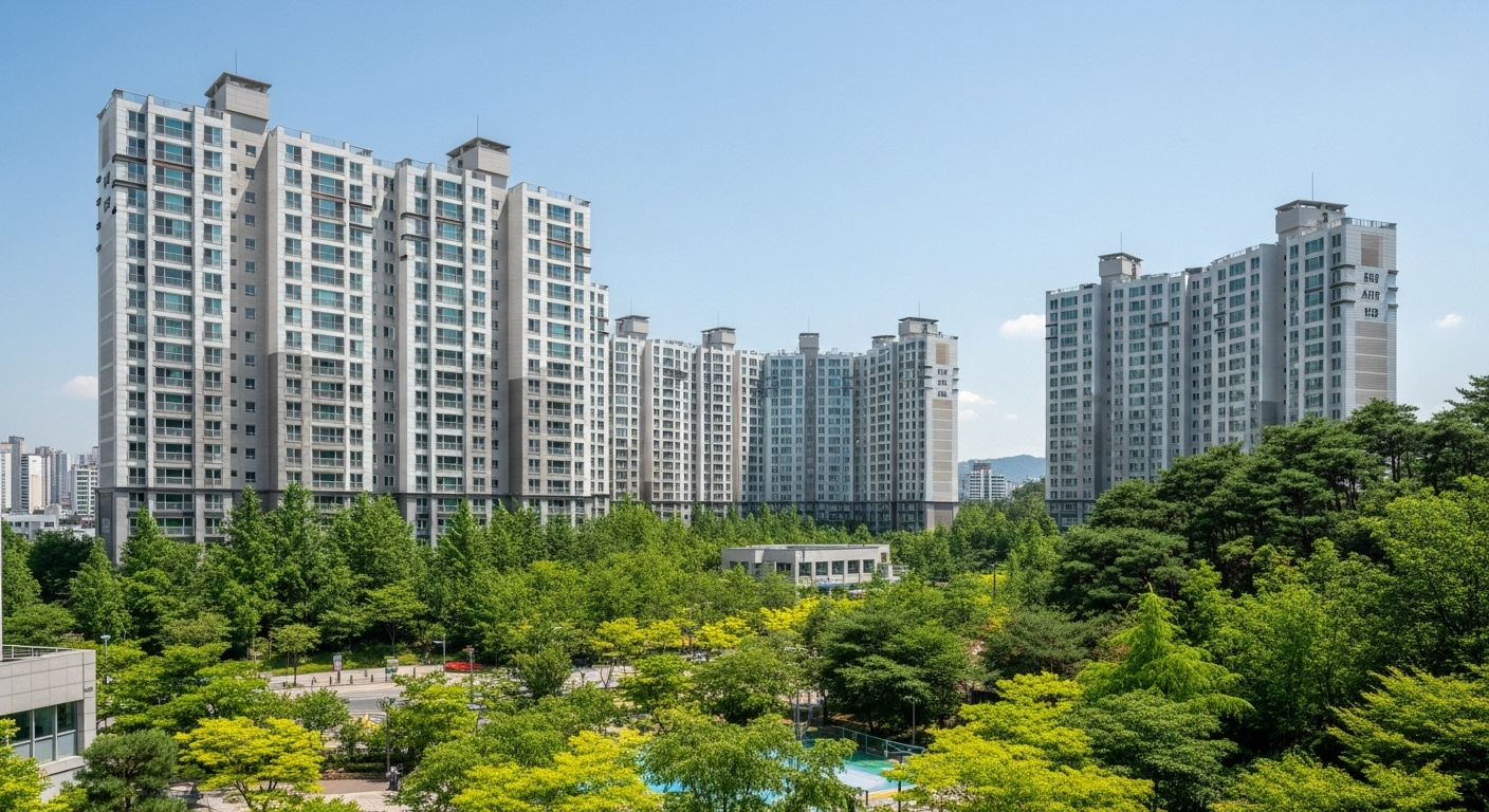 도심 속 '아파트 숲'과 역사 공원의 여유