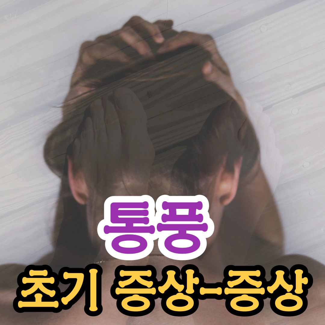 통풍&nbsp;초기 증상-증상