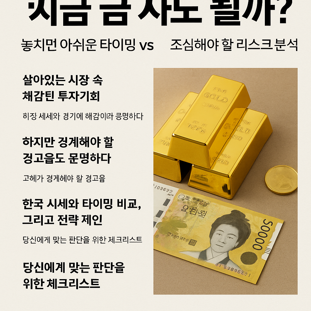 금 투자 타이밍 리스크