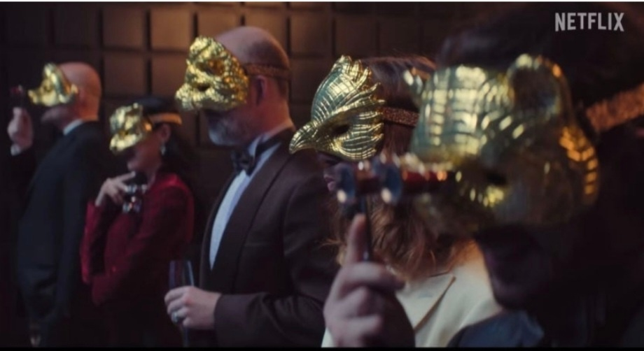 오징어 게임 시즌3 에서등장하는 VIP들 이미지