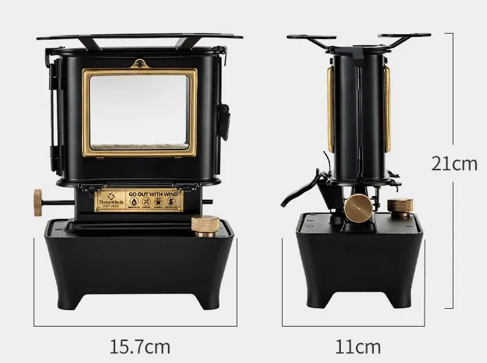 캠핑용 오일 램프 스토브-사이즈