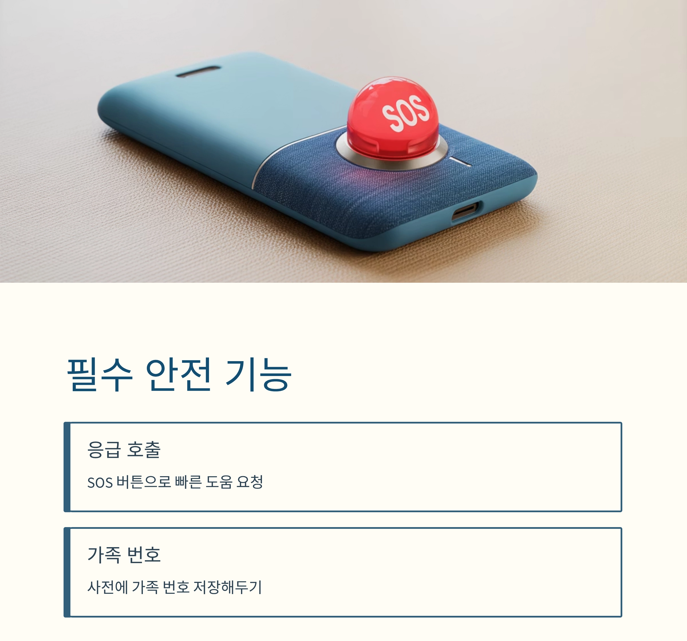 시니어를 위한 실버폰 사용법, 처음부터 차근차근