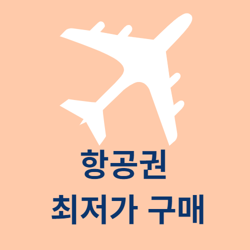 항공권 최저가 예약방법