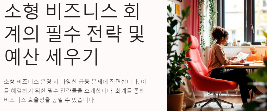 소형 비즈니스 회계의 필수 전략 및 예산 세우기