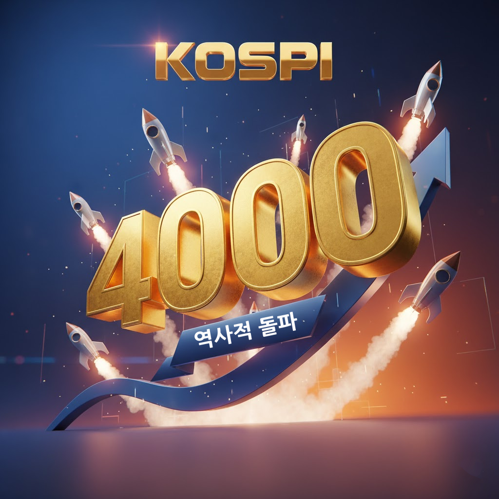 코스피 4000 관련 이미지