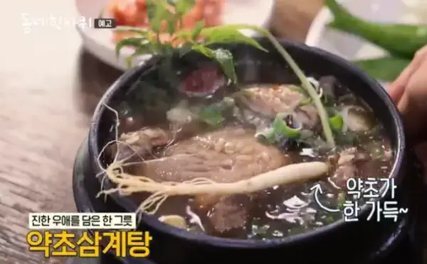 동네한바퀴-약초-삼계탕-사진