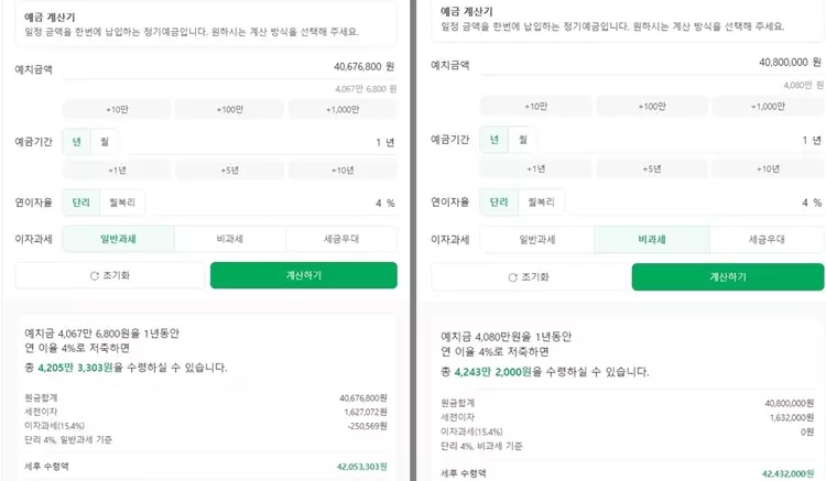 ISA 계좌 정기예금 2년차 저축 결과