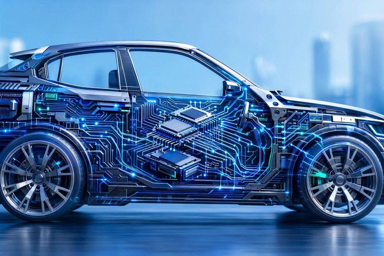 Combination of automotive hardware and AI software