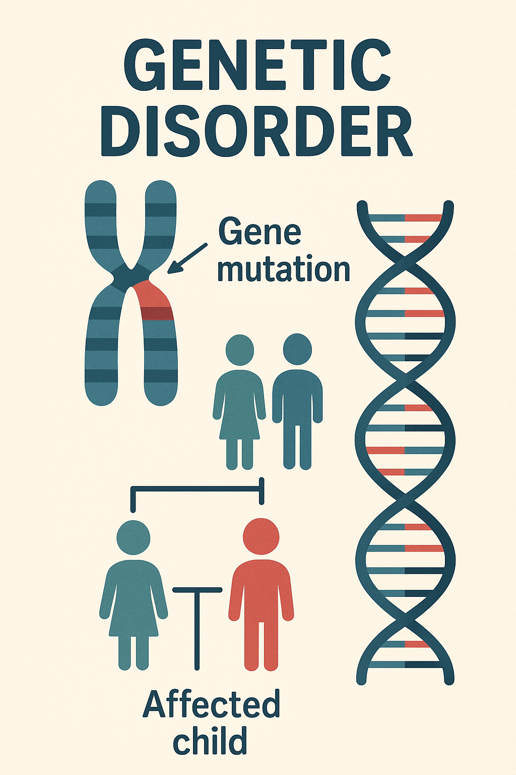 유전질활의 원인과 특징에 대한 사진