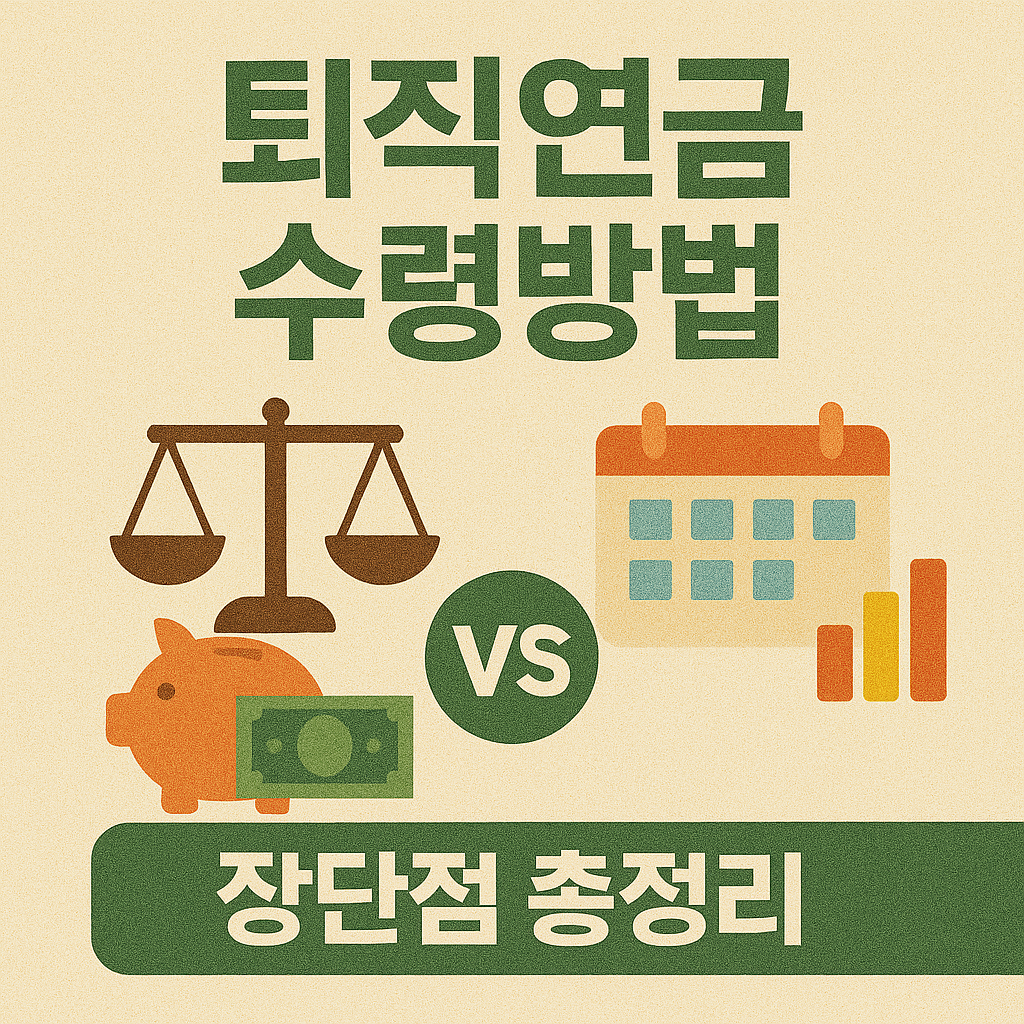 퇴직연금 수령방법 일시금