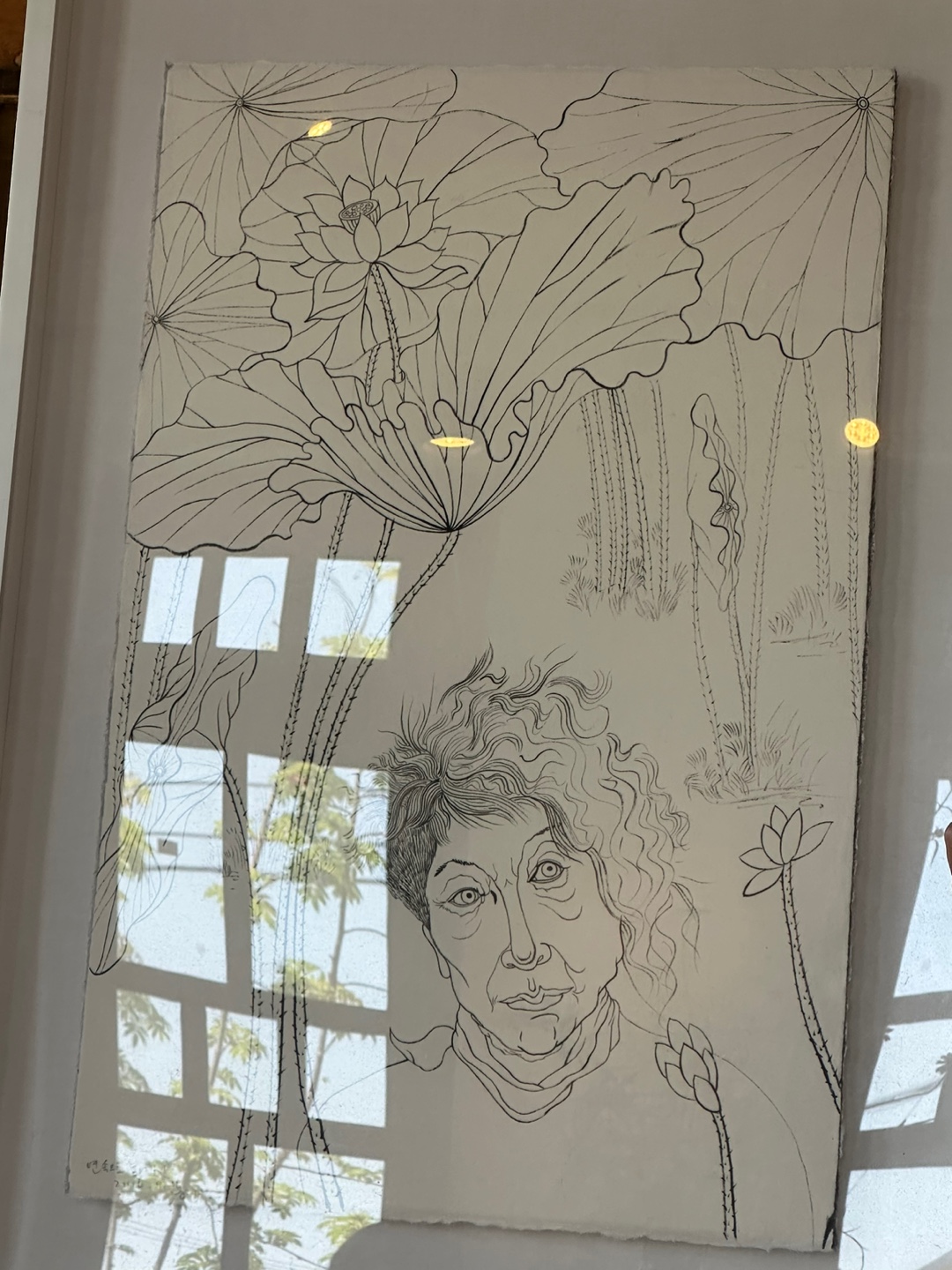 예술가의 정원 윤석남 자화상