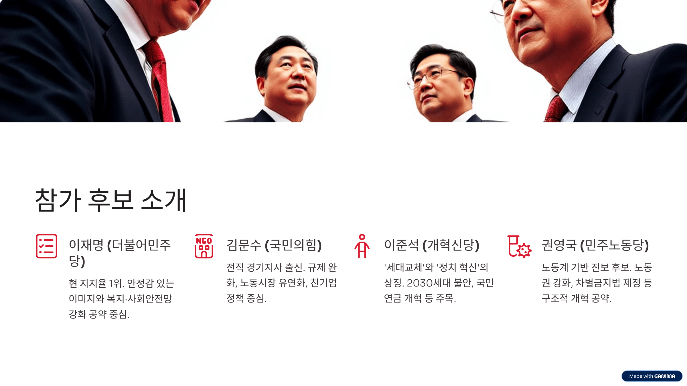 대선 후보 2차 토론회 핵심 요약