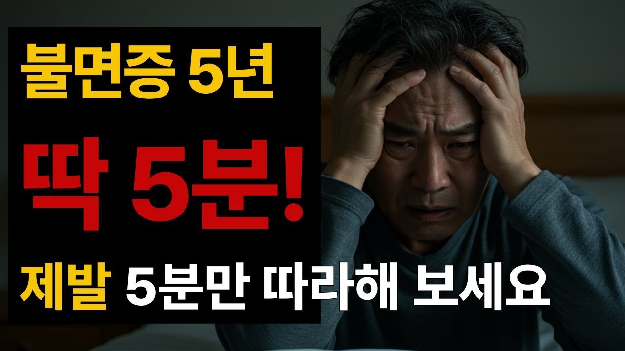 불면증 5년 극복한 꿀잠 루틴 썸네일