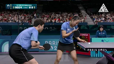 탁구 복식 경기 3