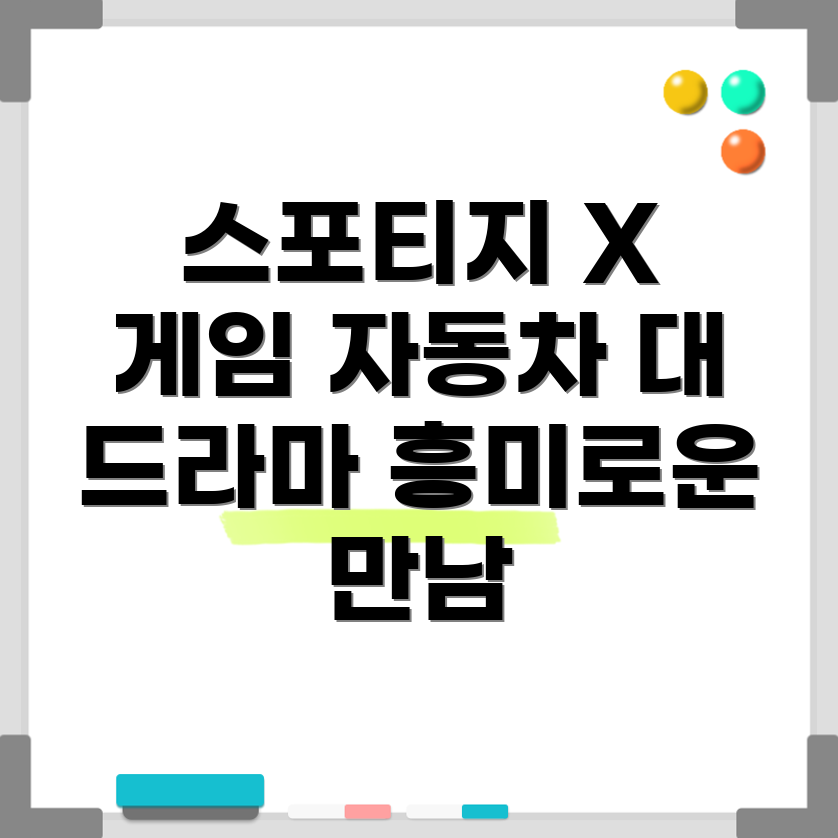 자동차와 드라마의 콜라보