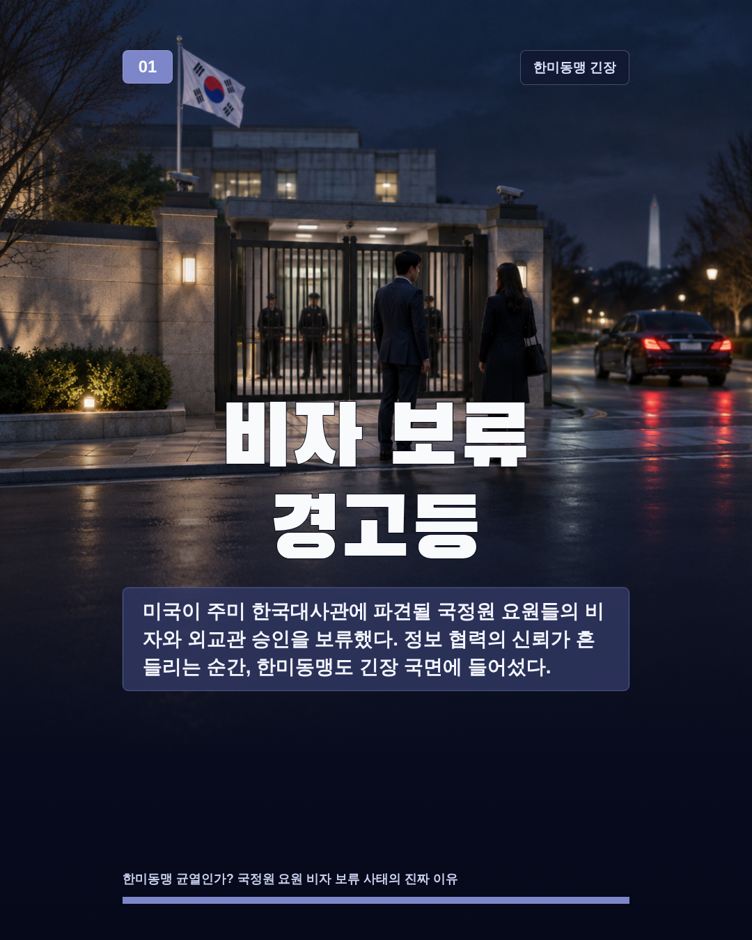 비자 보류 경고등