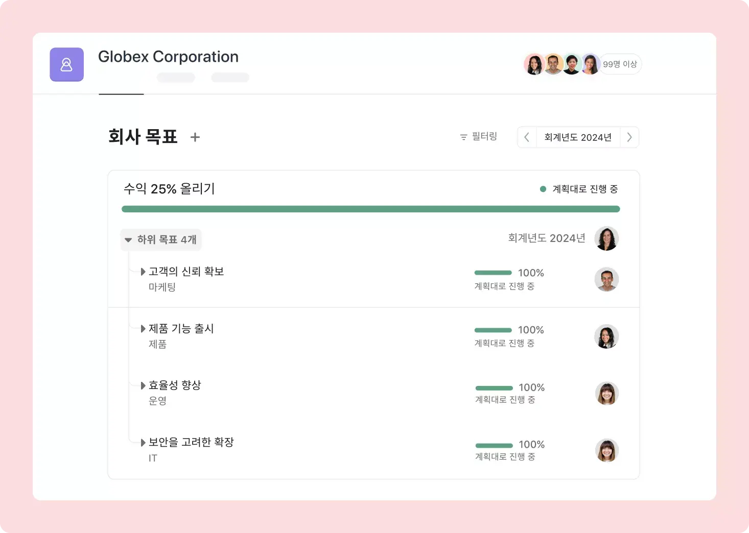 출처: Asana홈페이지 ❘ Asana 업무포탈 화면