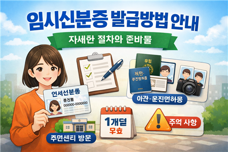 임시신분증 발급