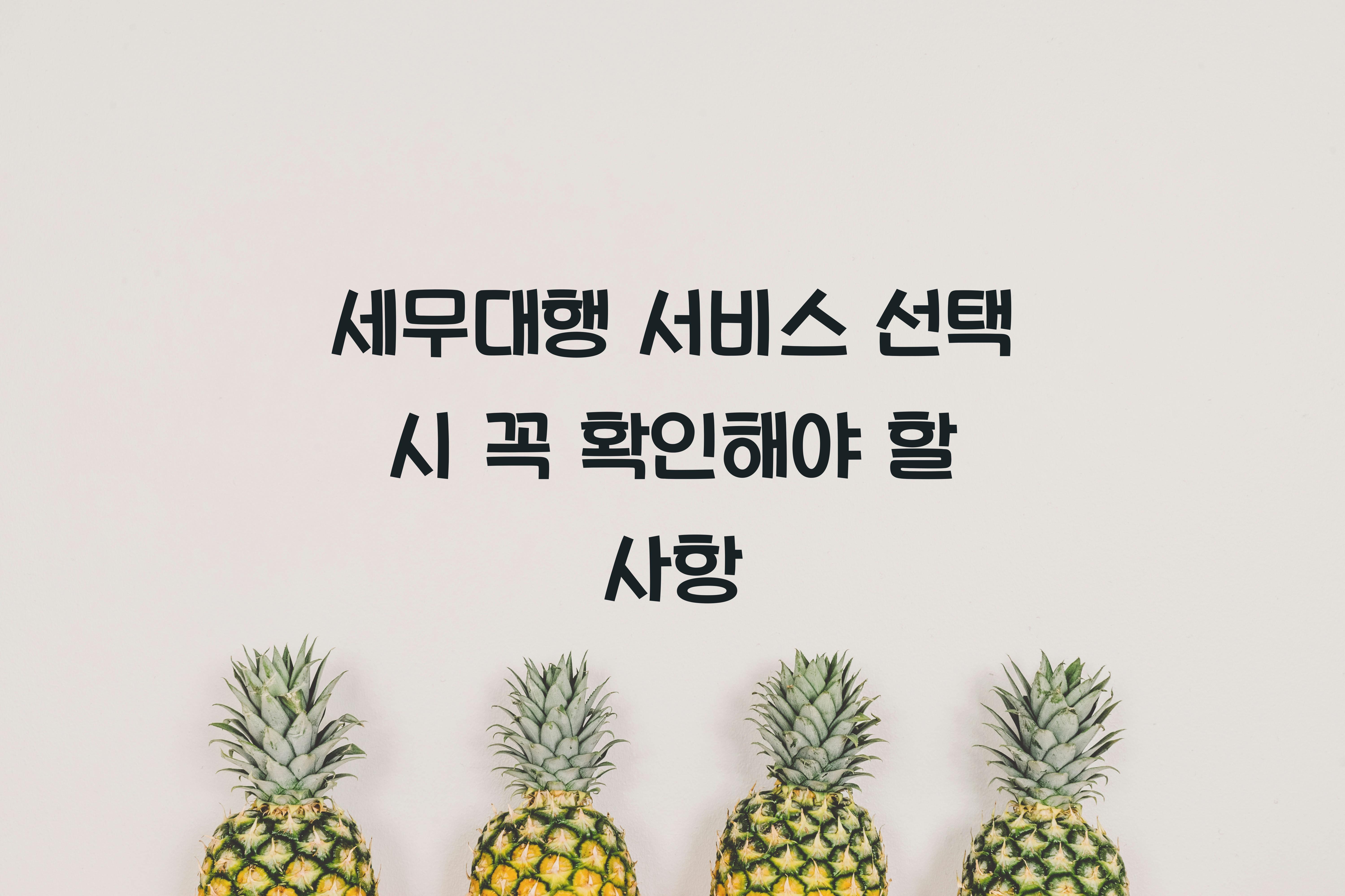 세무대행 서비스