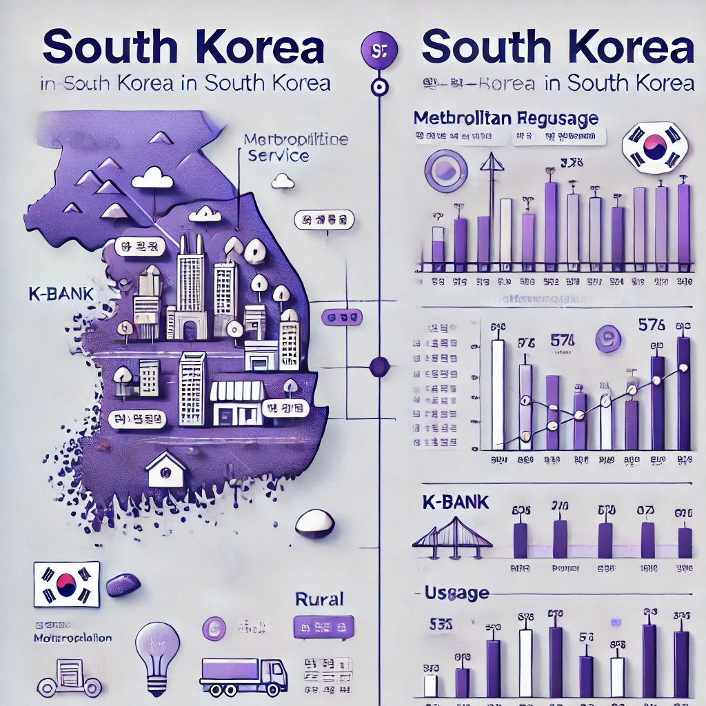 수도권과 지방 간 케이뱅크 이용률