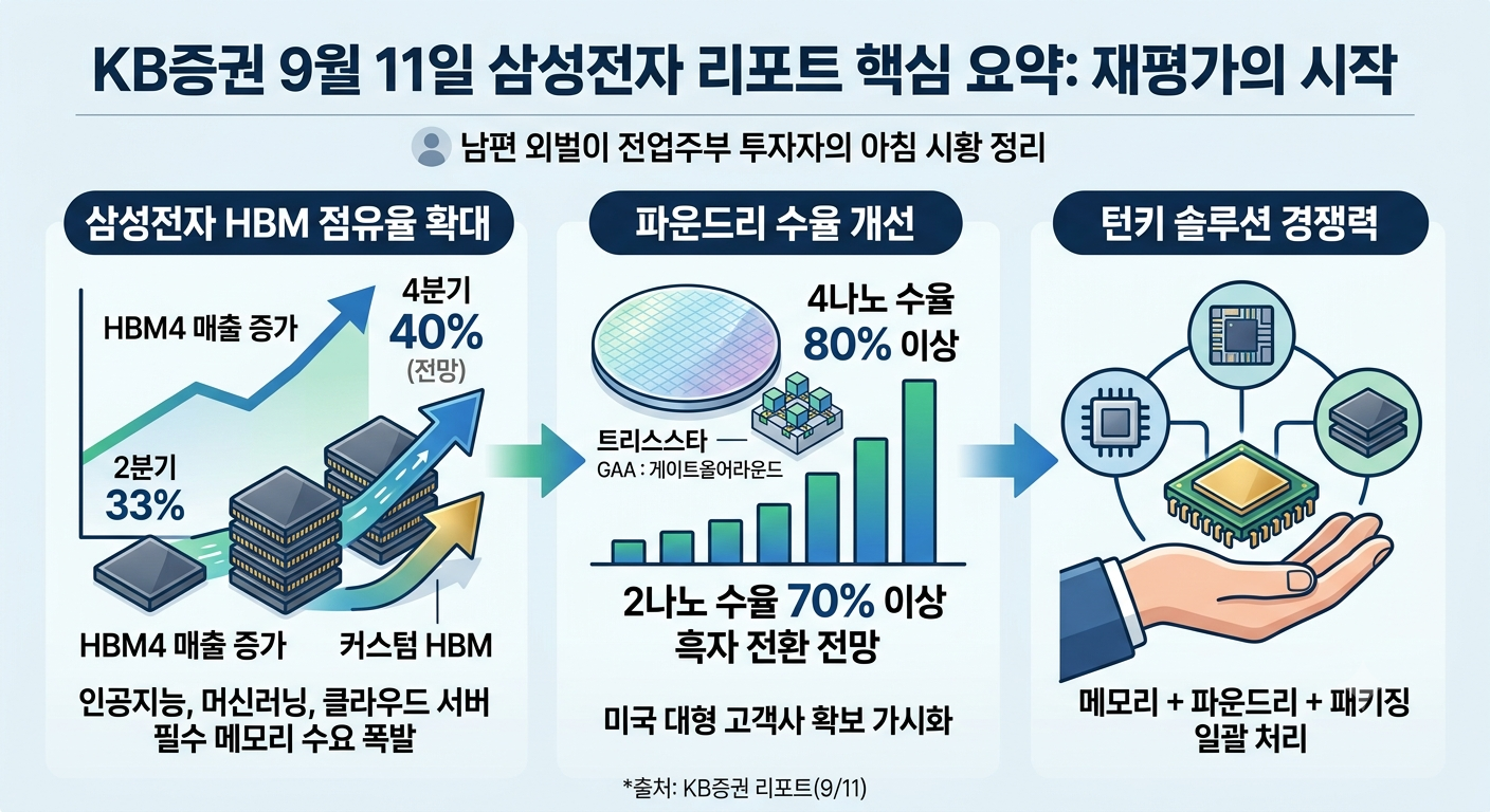 삼성전자 HBM (점유율, 파운드리, 턴키)