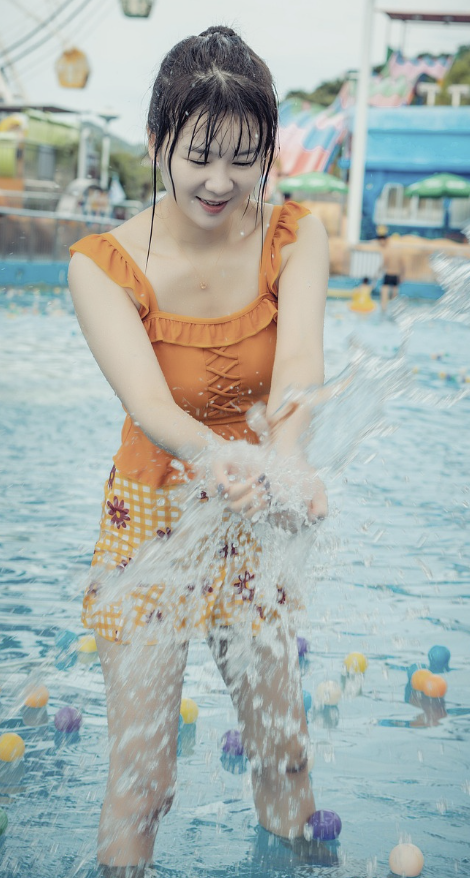 워터파크-커플사진