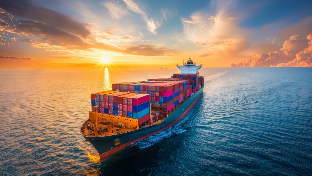 무역 컨테이너관련 사진