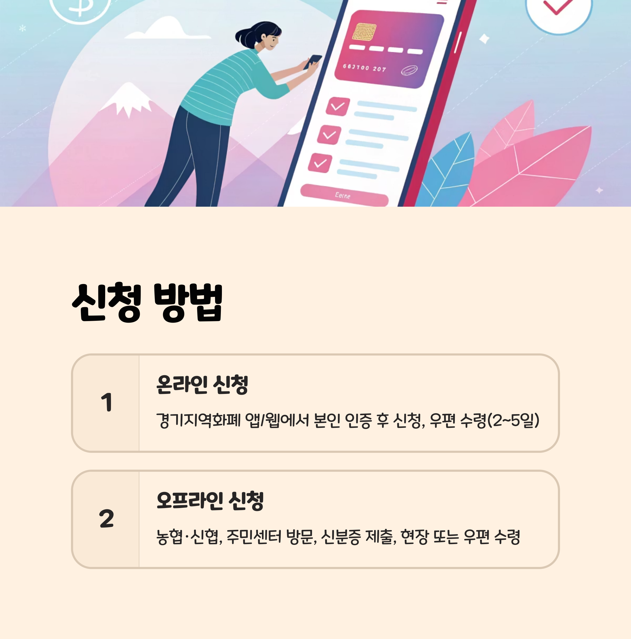 경기도 지역화폐 카드 신청 방법