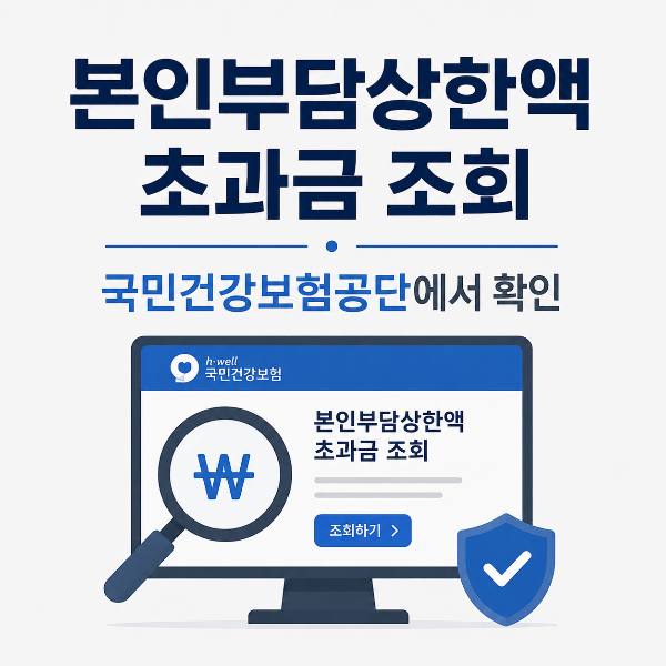 본인부담상한액 초과금 조회 안내