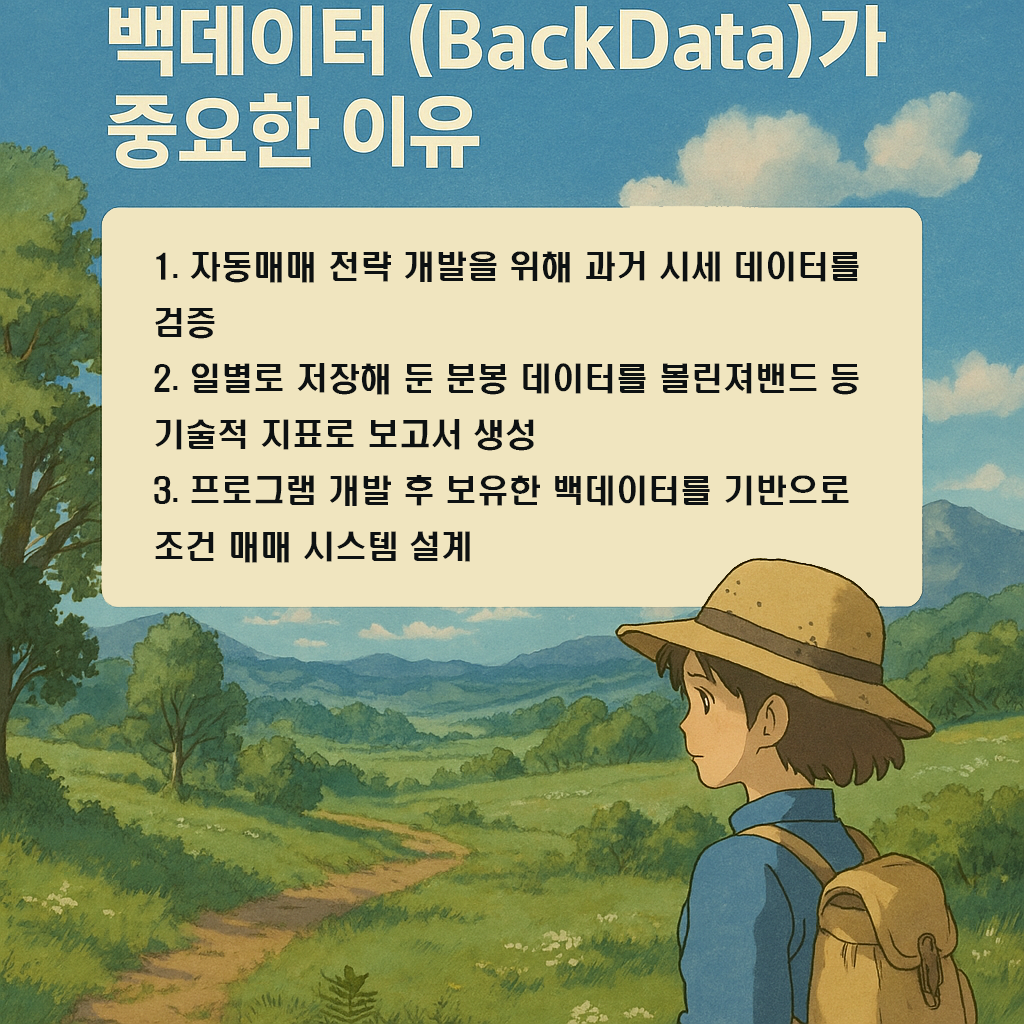 선물옵션 자동매매에서 백데이터(BackData)가 중요한 이유