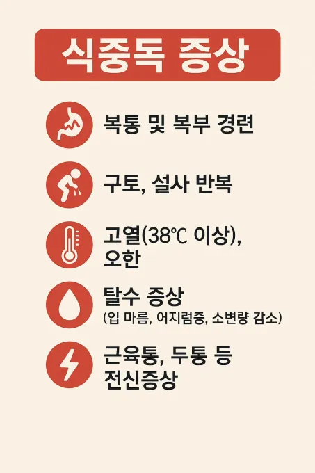 식중독 증상