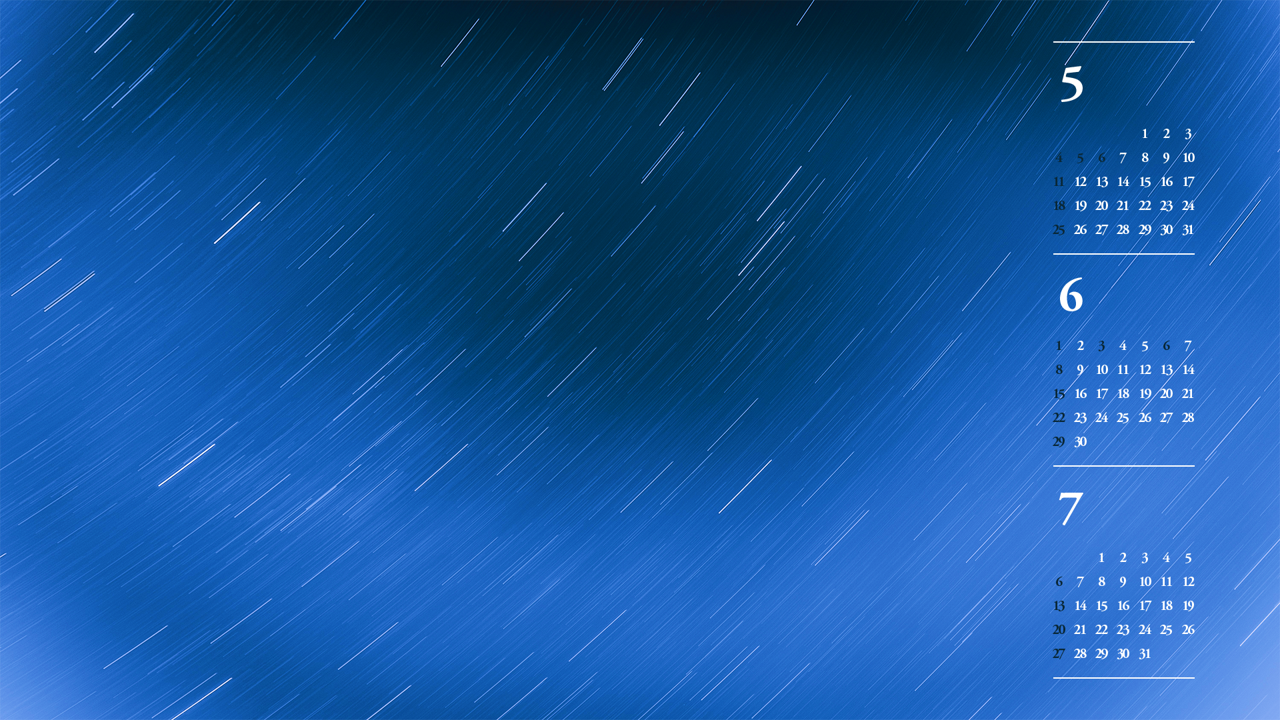 11 별의 움직임 B - 2025년6월 노트북배경화면