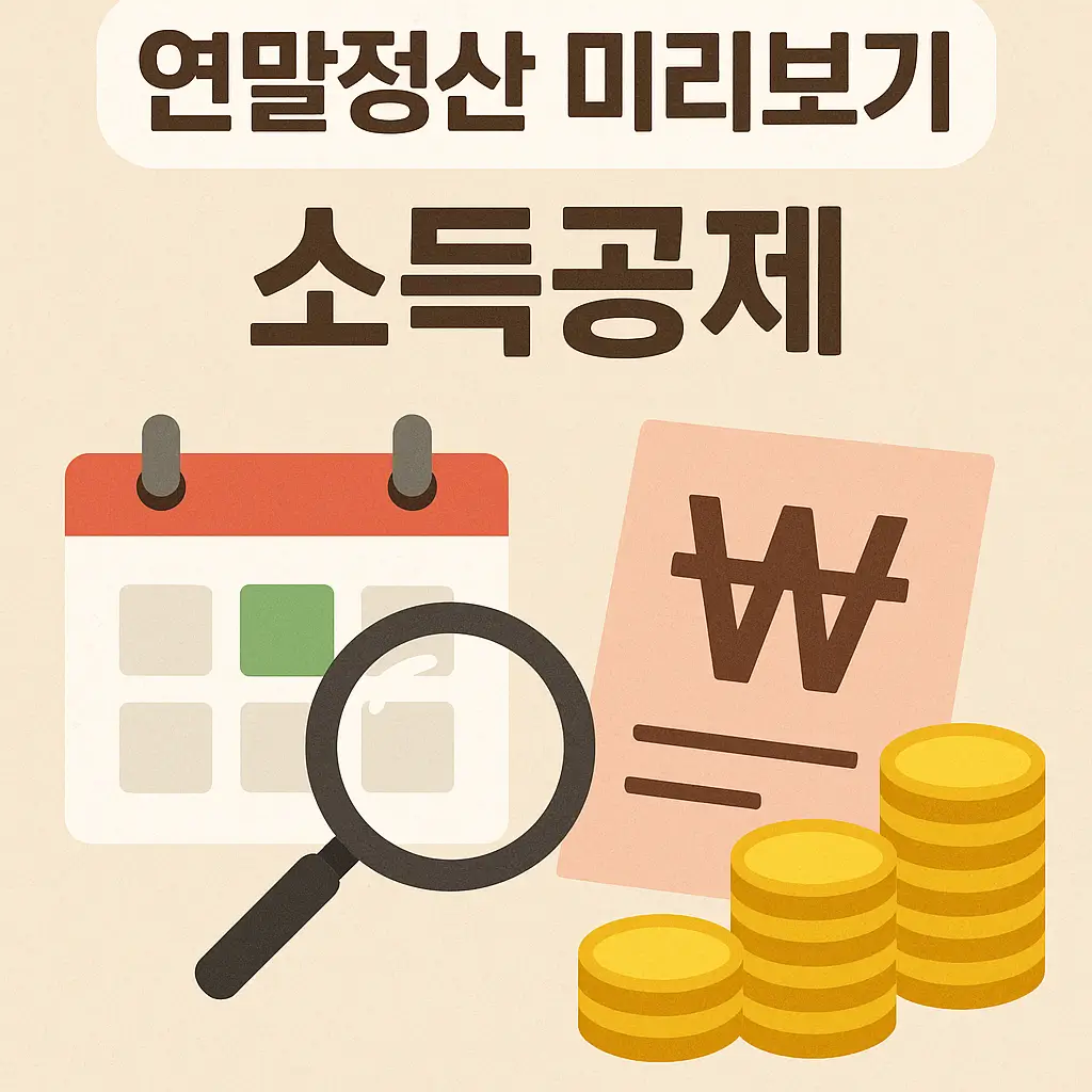 연말정산 미리보기 소득공제 완전 정리