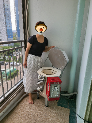 아파트 베란다 가마설치모습
