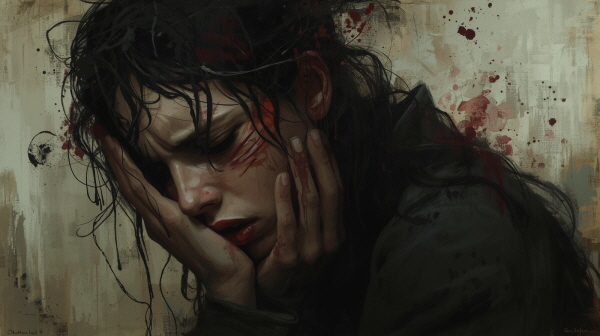 섬세한 감수성이 가볍게 치부되었을 때의 상처, 마음의 결을 무시당할 때의 아픔에 관한 그림