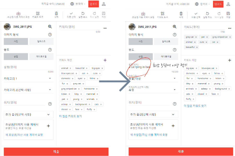 이미지-상세-정보-입력-화면