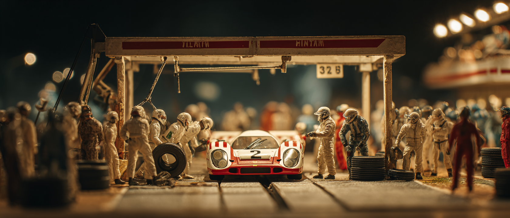 미니어처풍으로 재해석한 포드 V 페라리 장면 by pearl's review