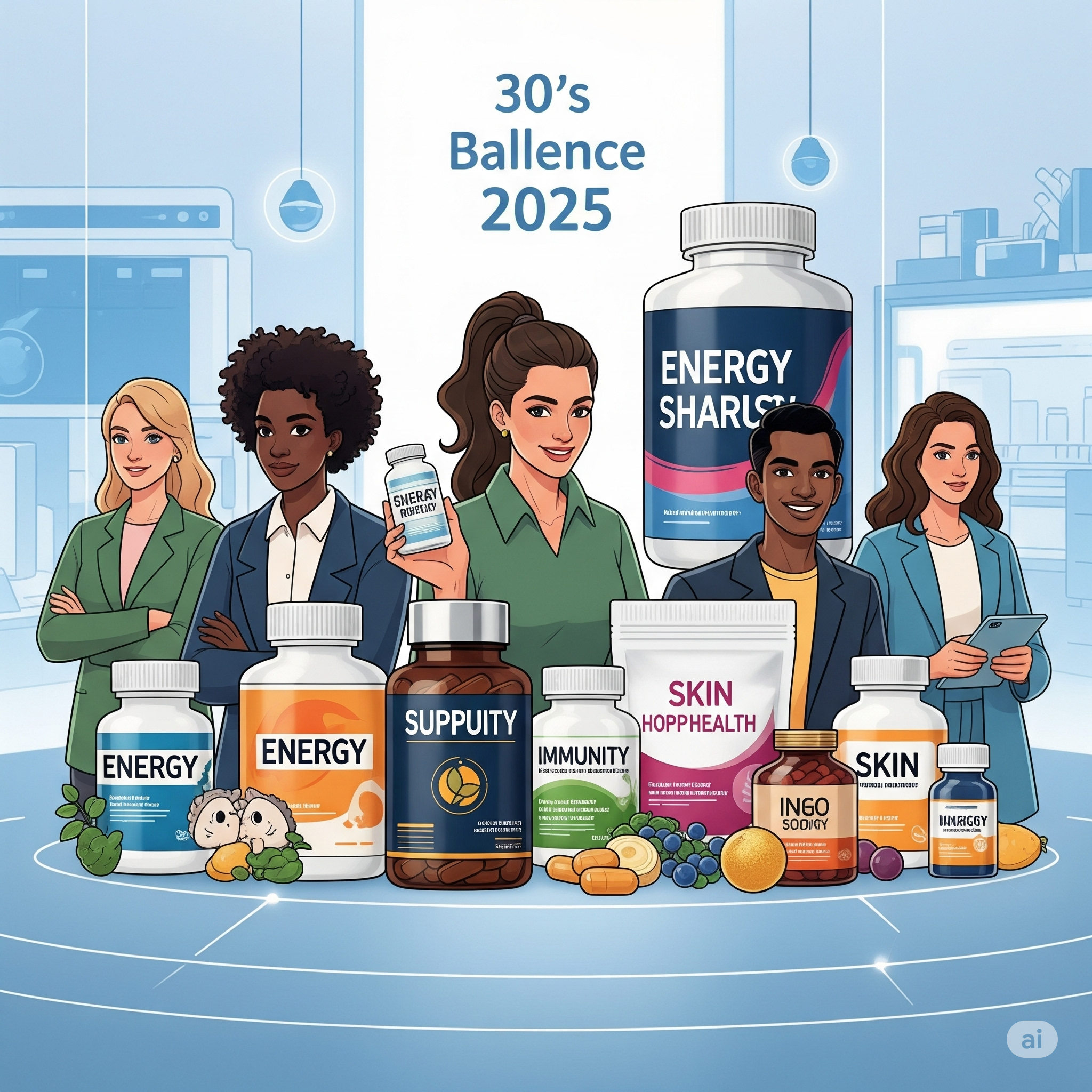2025년 30대 건강 보조제 추천 – 체력·면역·피부까지 챙기는 필수템