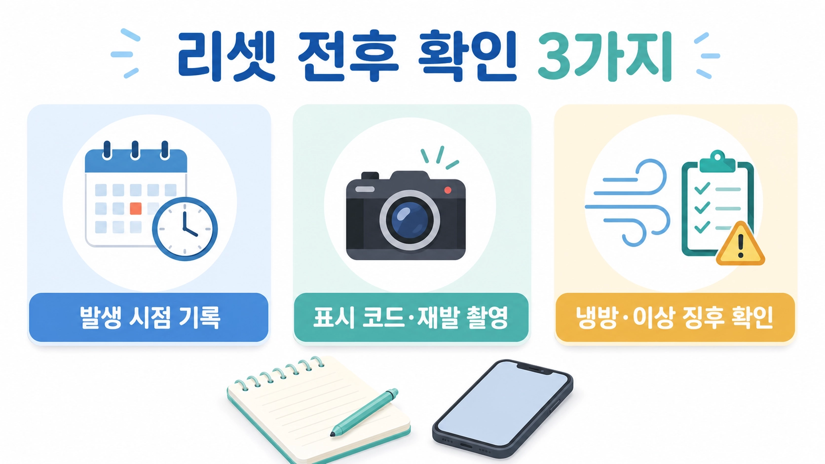 CH38 발생 시점과 표시 코드 재발 여부, 냉방 상태를 기록하는 세 가지 확인 팁