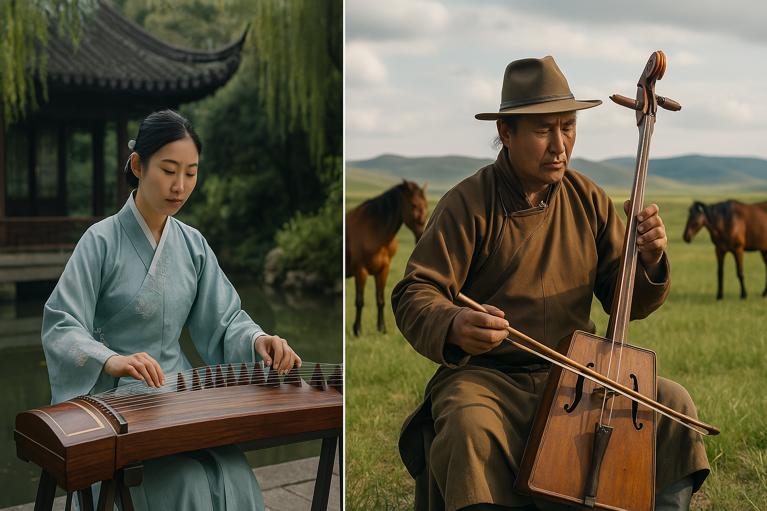 중국과 몽골 전통음악의 차이