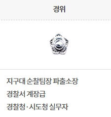 경찰 계급표 알아보기