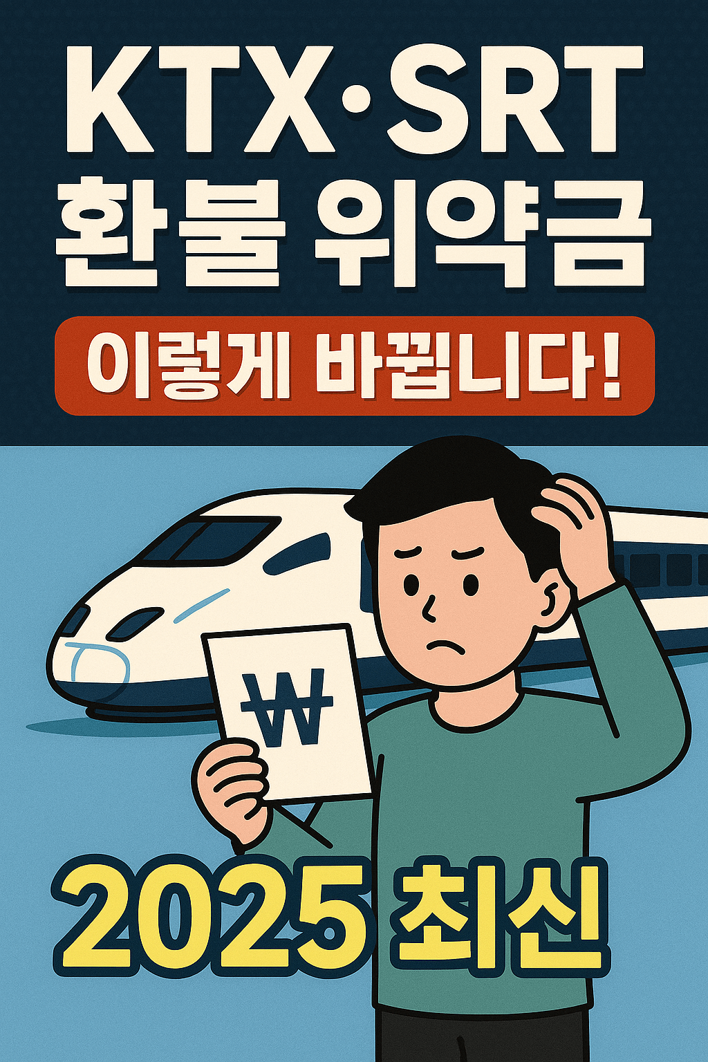 KTX·SRT 환불 위약금 이렇게 바뀝니다! (2025 최신)