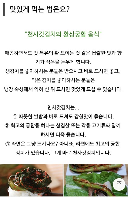 극한직업-여수-돌산-갓김치