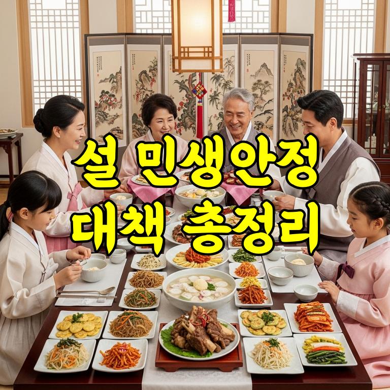 설 민생안정대책 총정리