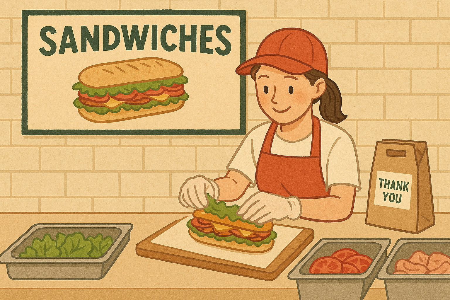 샌드위치 테이크아웃 가게