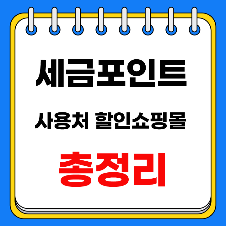 국세청 세금포인트 사용방법 안내 표지